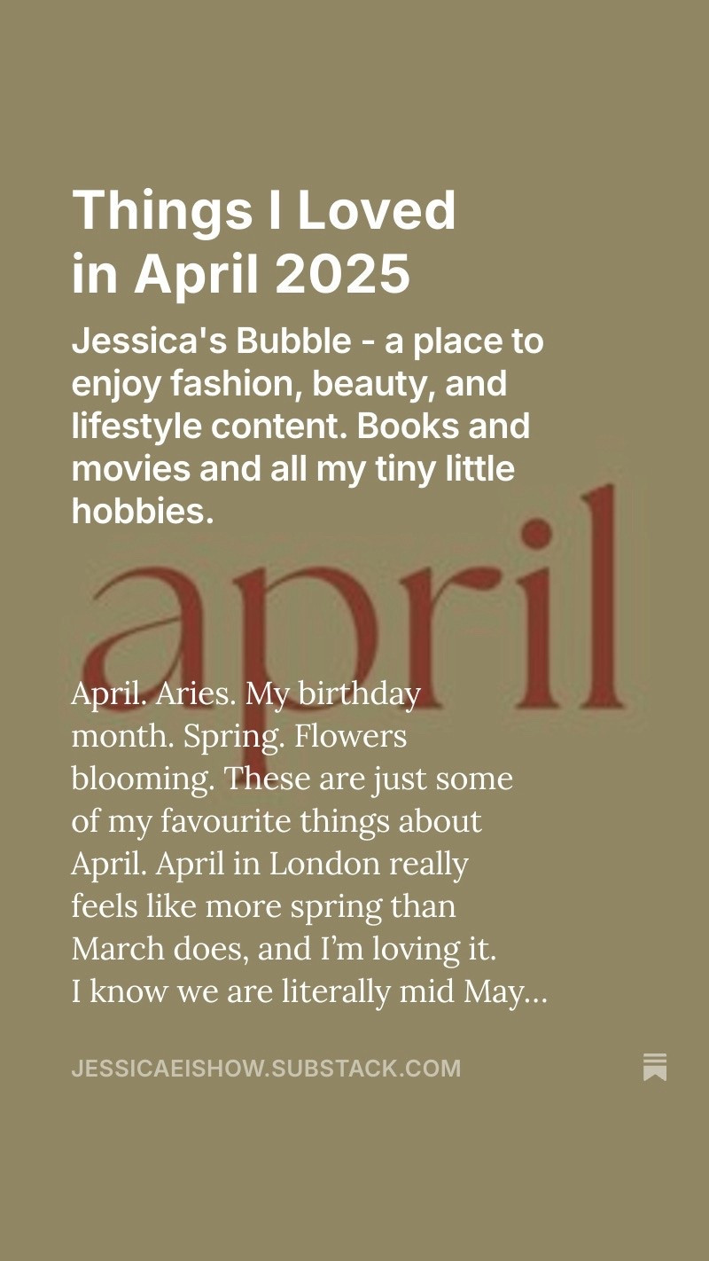 things i loved in april 2025 —

sharing my favourite things of the month!
1. ideal of sweden soft lemon phone case 
2. swarovski x ariana grande idyllia collection 
3. ariana grande brighter  days ahead 
4. etro white maxi skirt 


#LTKsummer #LTKuk #LTKspring