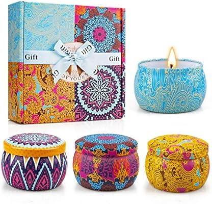 Scented Candles Gifts Set for Women,Aromatherapy Candles for Home Scented,4.4oz Soy Wax Jar Candl... | Amazon (US)