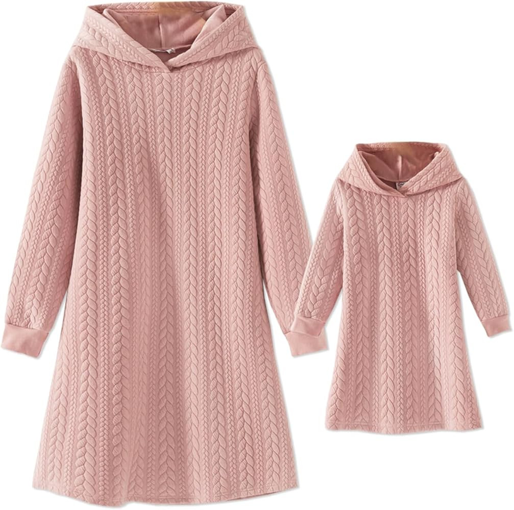 PATPAT Mommy and Me Matching Outfits Family Solid Ribbed Crewneck Sleeveless Casual Summer Brown ... | Amazon (US)