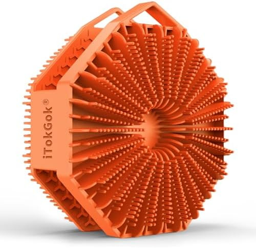 iTokGok® Premium 2-in-1 Silver-Infused Silicone Body Scrubber, Double-Sided Design Body Brush Si... | Amazon (US)