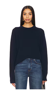 EAVES Lanie Wool Cashmere Sweater in Navy from Revolve.com | Revolve Clothing (Global)