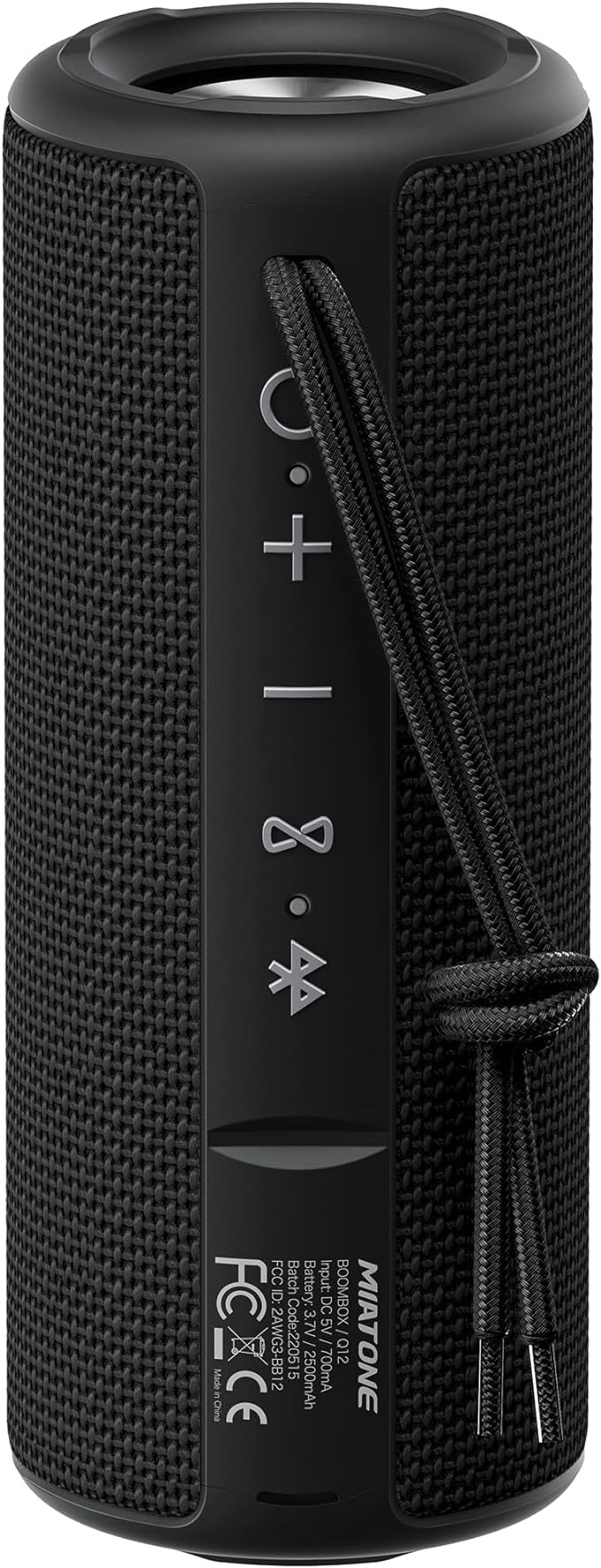 MIATONE Boombox Outdoor Portable Bluetooth Speaker Waterproof Wireless Speakers - Black | Amazon (US)