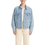 Levi's Women's Pajama Trucker Jacket, In A Pinch Pj-Light Indigo, Large | Amazon (US)