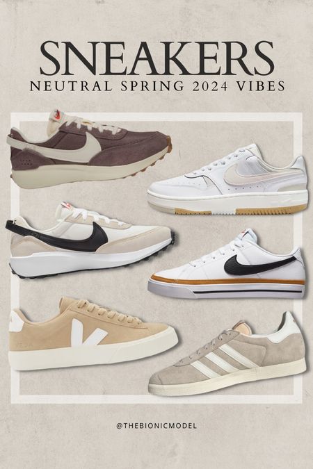 Neutral sneakers for spring 2024. 

Beige sneakers, casual shoes, women’s shoes, trending sneakers, white sneakers

#LTKfindsunder100 #LTKshoecrush