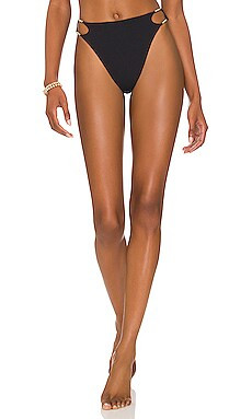 Vix Swimwear Cindy Hot Pants Bikini Bottom in Black from Revolve.com | Revolve Clothing (Global)