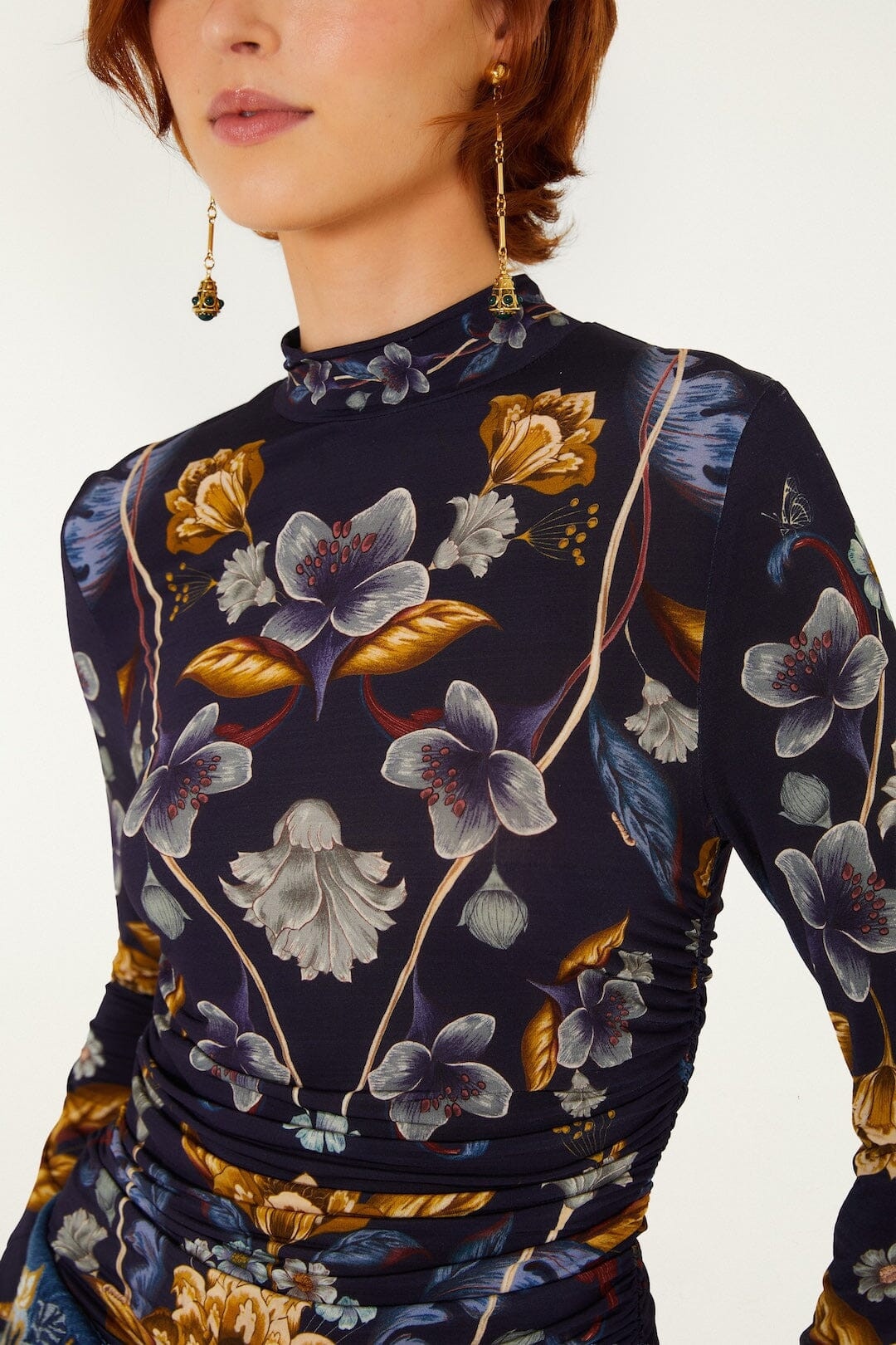 Golden Nature Jersey Blouse | FARM Rio | FarmRio (US)
