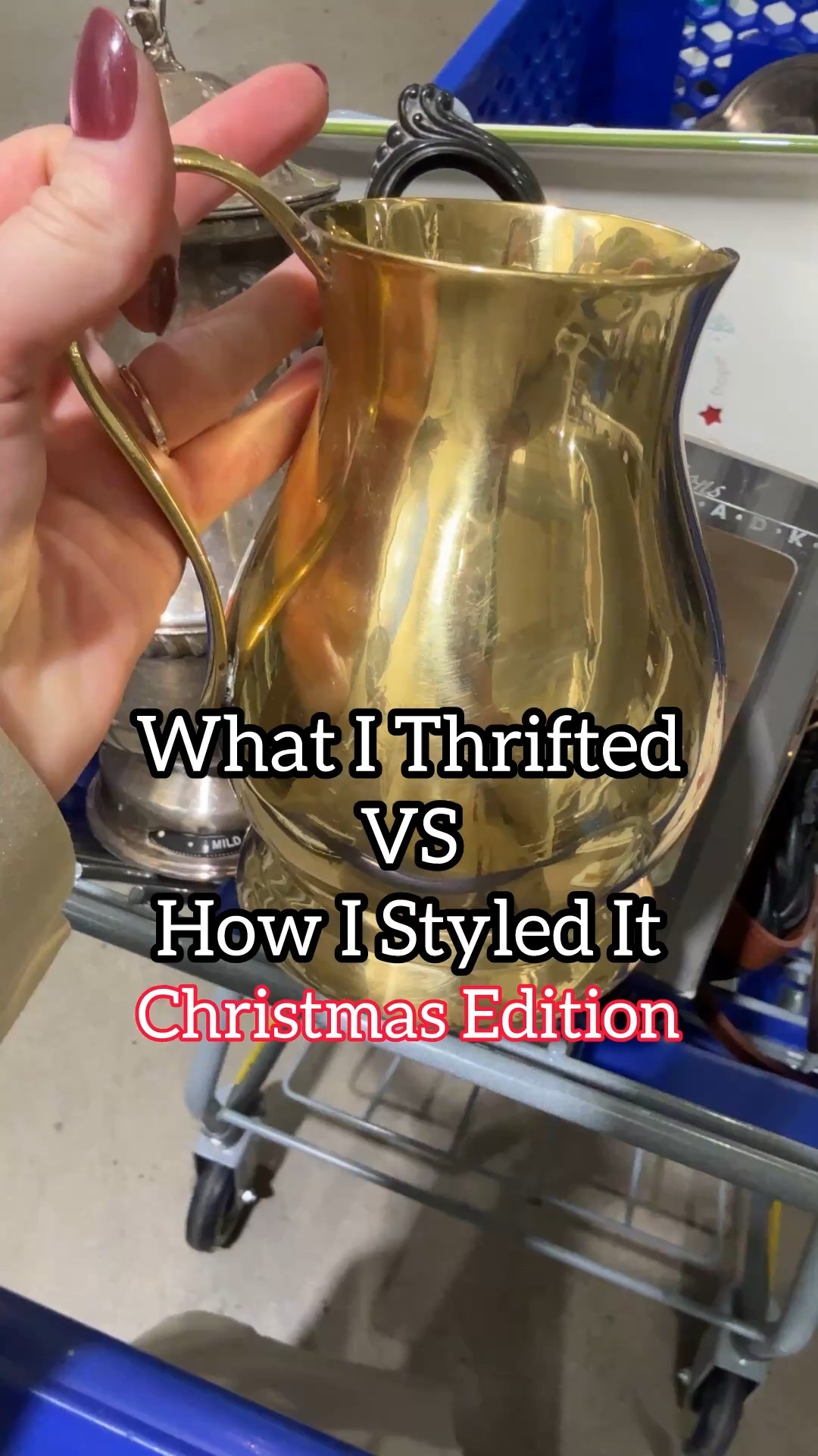 Sharing how I styled this thrifted vintage brass pitcher for Christmas! Grab some ribbon and some adorable stir sticks and you’ve got a practical and cute little set up for your holiday party! 

#LTKHome #LTKHoliday #LTKFindsUnder50
