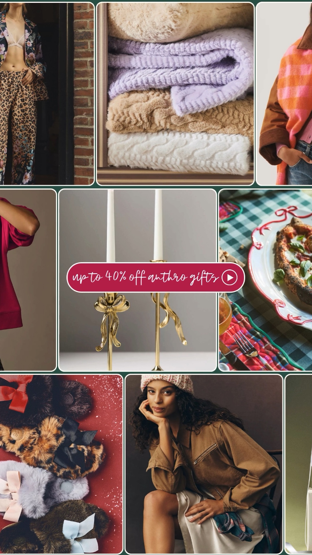 Up to 40% off  Anthro selects | get to gifting !! 

#LTKSaleAlert #LTKGiftGuide #LTKHoliday