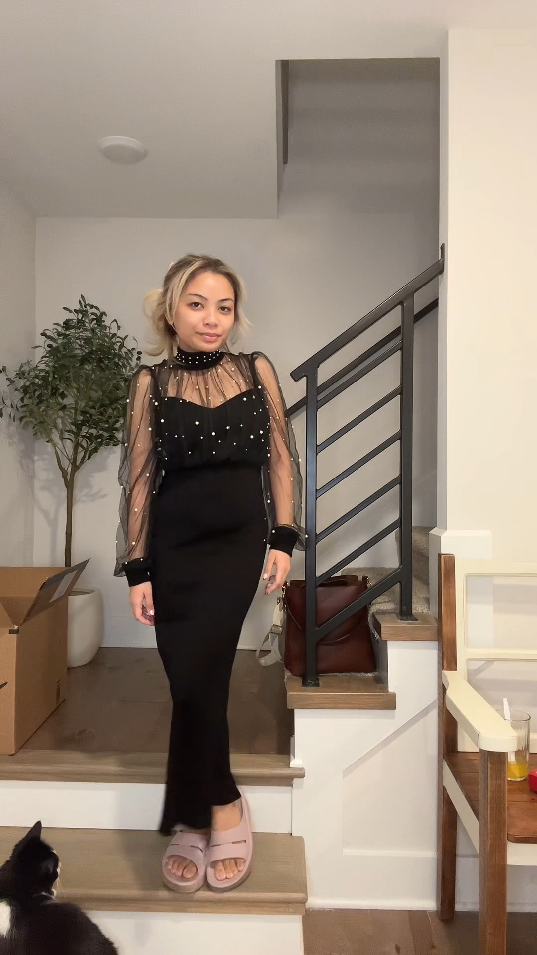 Isn’t this dress so chic?! The black fabric, the elegant slit, and the sheer details with pearls—it’s giving all the glam vibes. Somebody better invite me to a party this holiday season because this dress deserves a moment! Perfect for holiday gatherings, date nights, or any special occasion.

chic black dress, holiday party outfit, elegant slit dress, sheer pearl details, holiday fashion, black evening dress, special occasion outfits, holiday wardrobe staples, party-ready style, glam fashion

#LTKParties #LTKHoliday #LTKSeasonal