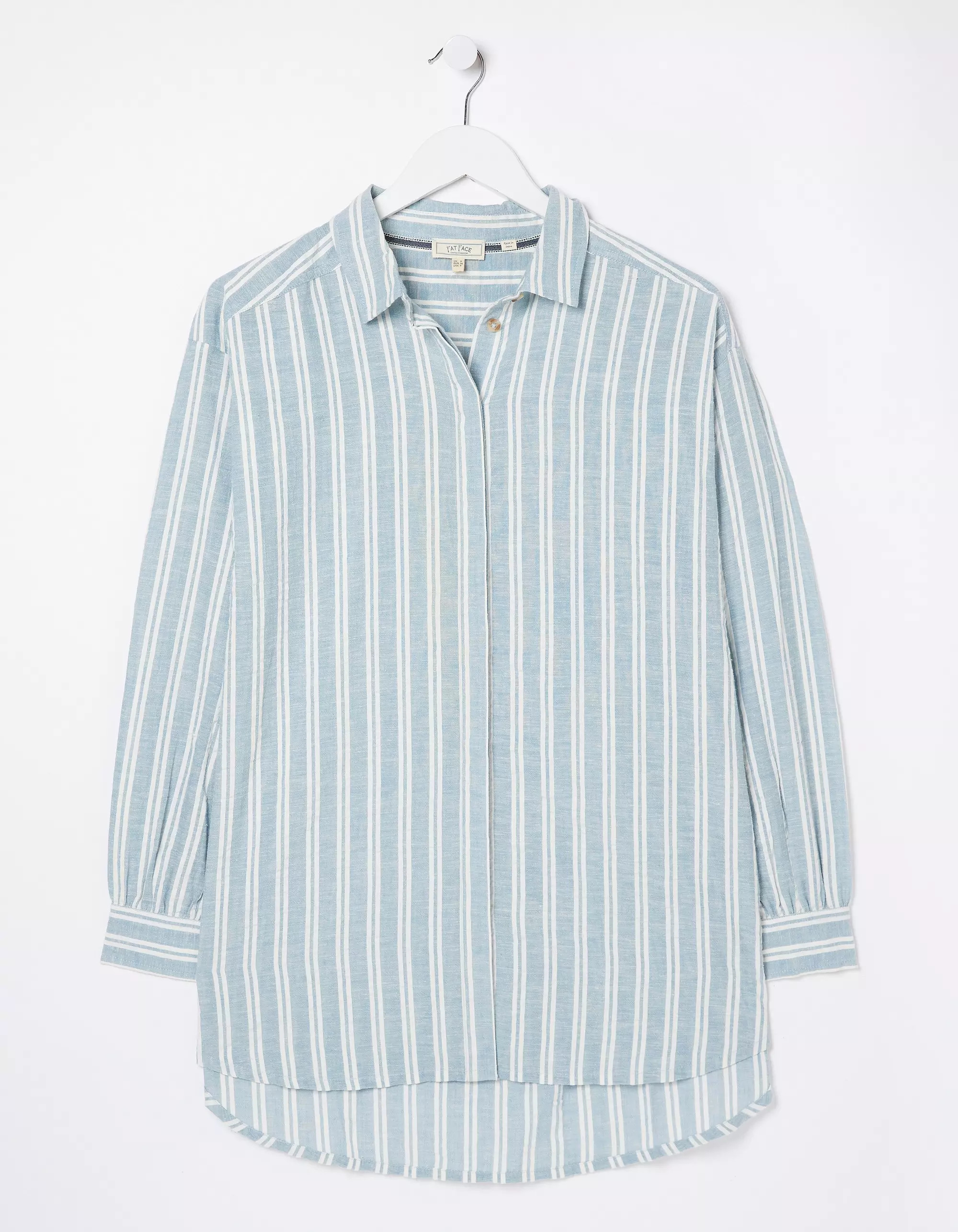 Billie Stripe Longline Shirt | Fat Face (UK&IE)