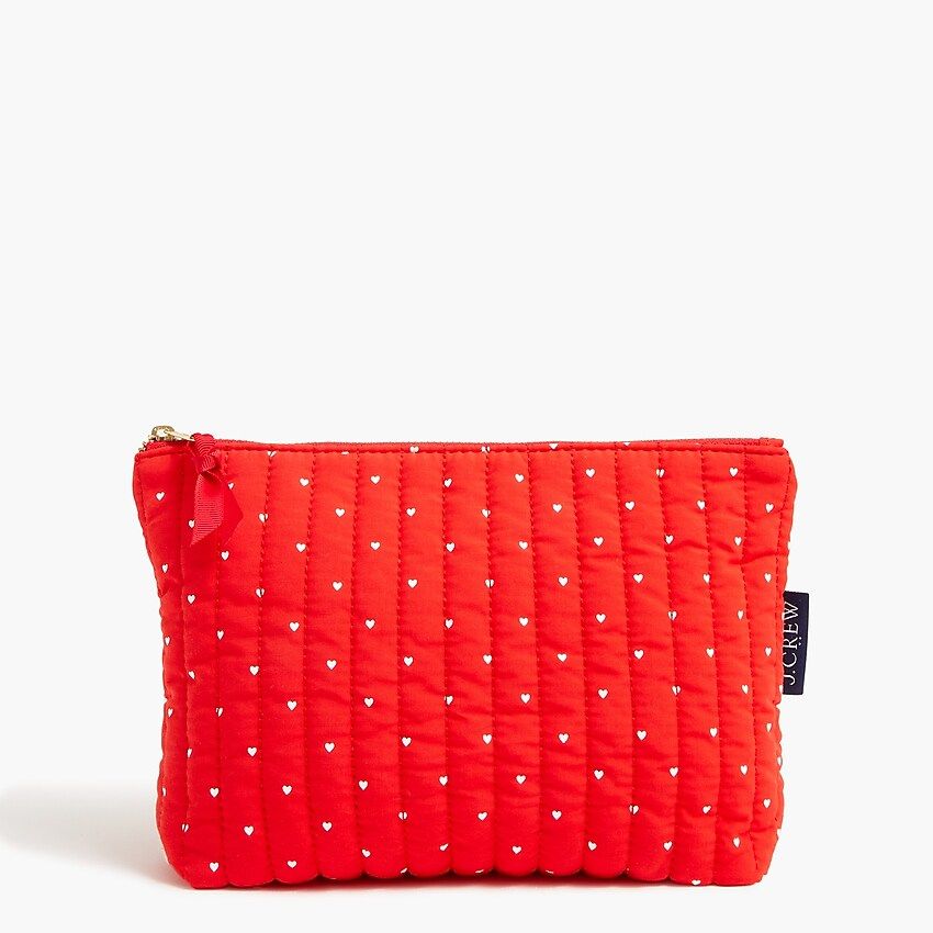 Quilted heart pouch | J.Crew Factory