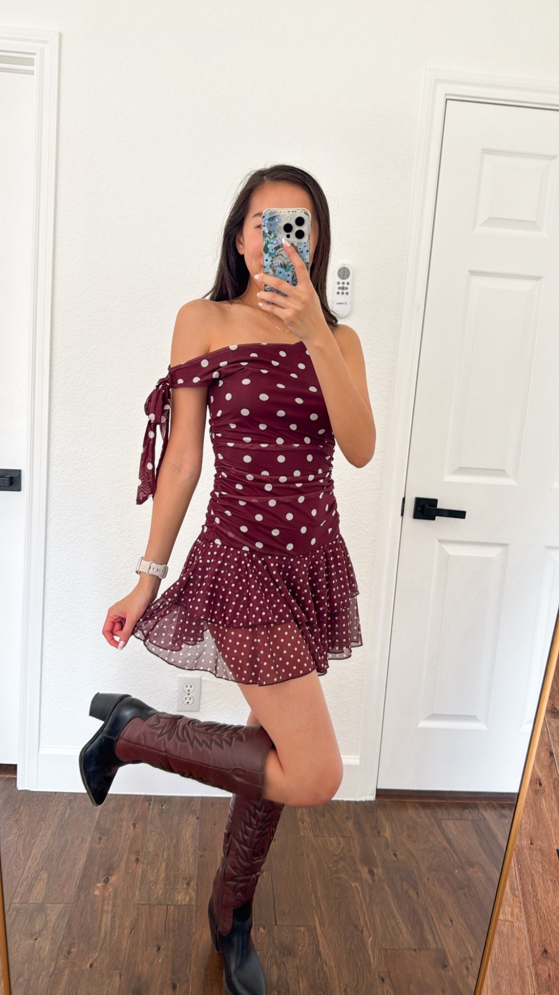 Dress (XS), polka dot dress, brown dress, Amazon dress, Amazon outfit, festival outfit, rodeo outfit, festival dress

#LTKSeasonal #LTKSaleAlert #LTKFestival