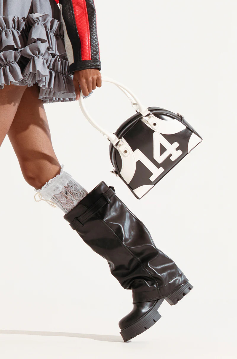 JERSEY CHASER LEATHER BOWLER BAG | AKIRA