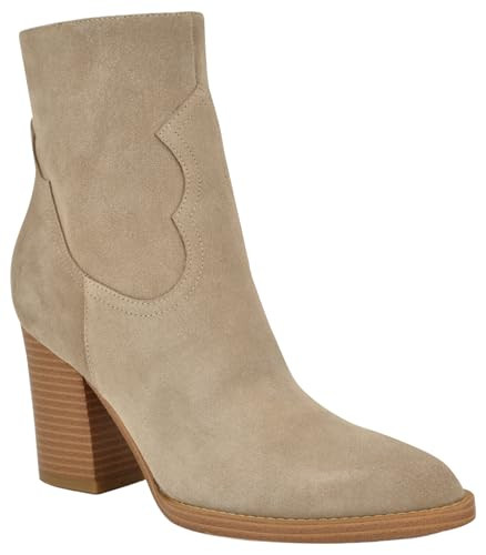 Nine West Women's TAYTAY Ankle Boot, Taupe Suede 240, 9 | Amazon (US)