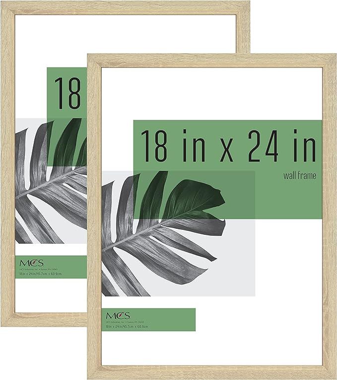 MCS Studio Gallery Frame, Natural Woodgrain, 18 x 24 in , 2 PK | Amazon (US)