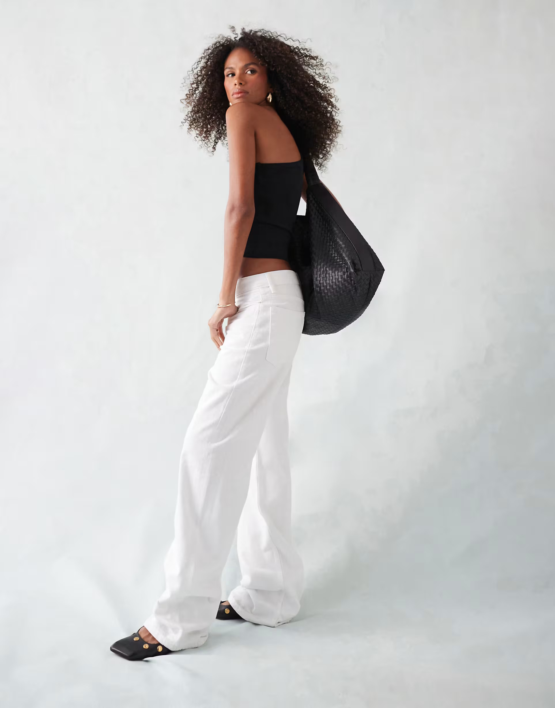 Mango straight leg jeans in white | ASOS (Global)