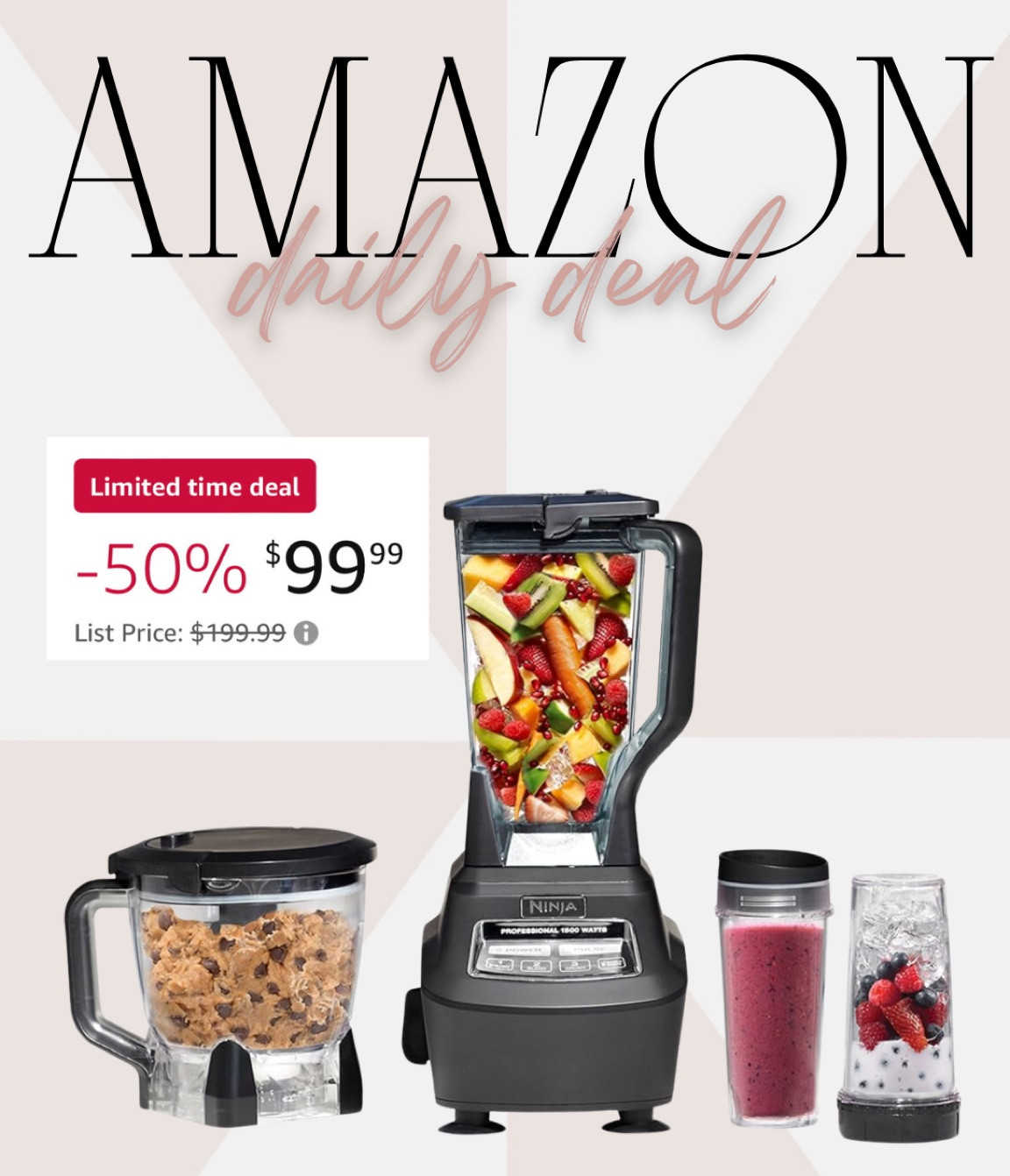 Half off the Ninja blender system right now!!

#LTKSaleAlert #LTKHoliday #LTKHome