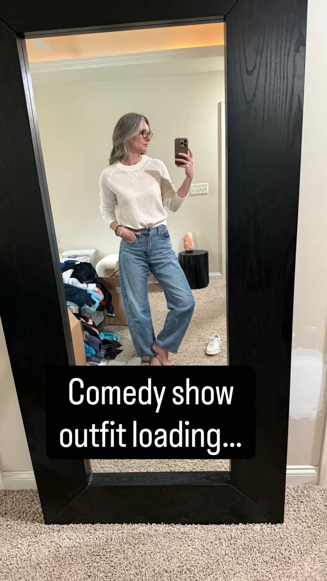 I went to a comedy show last night and while, I don’t leave the house much for dates with the hubby and would love to dress up, I knew this called for casual cute. I always grab some basic sneakers and jeans and the top shifted with the weather. 👌🏻

#LTKSeasonal #LTKstyletip #LTKover40