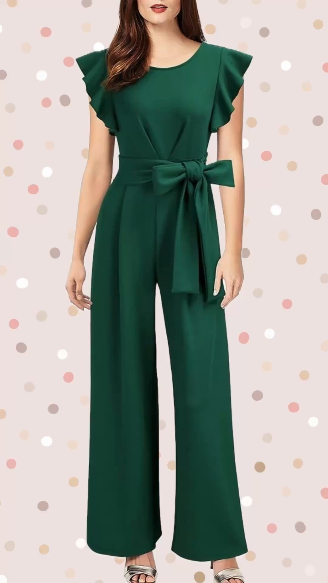 Winter dressy casual wedding guest jumpsuit idea for effortless style. From Amazon and under $50.

#LTKWedding #LTKSeasonal #LTKFindsUnder50