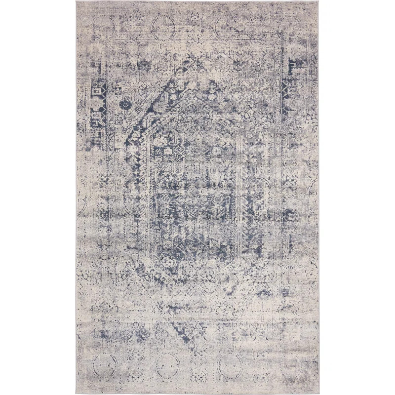 Abbeville Oriental Navy Blue Area Rug | Wayfair North America