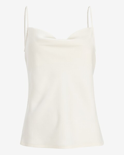 Satin Cowl Neck Cami | Express
