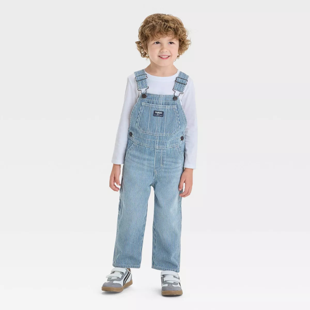 OshKosh B'gosh Toddler Boys' Railroad Striped Overalls | Target