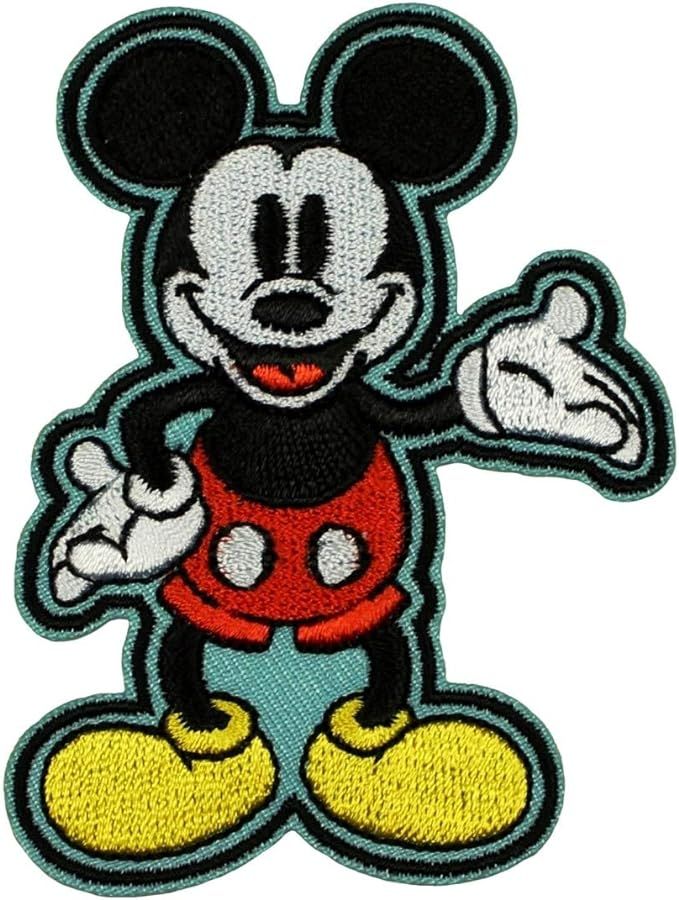 Disney Mickey Mouse Welcome Patch Classic Cartoon Embroidered Iron On Applique | Amazon (US)