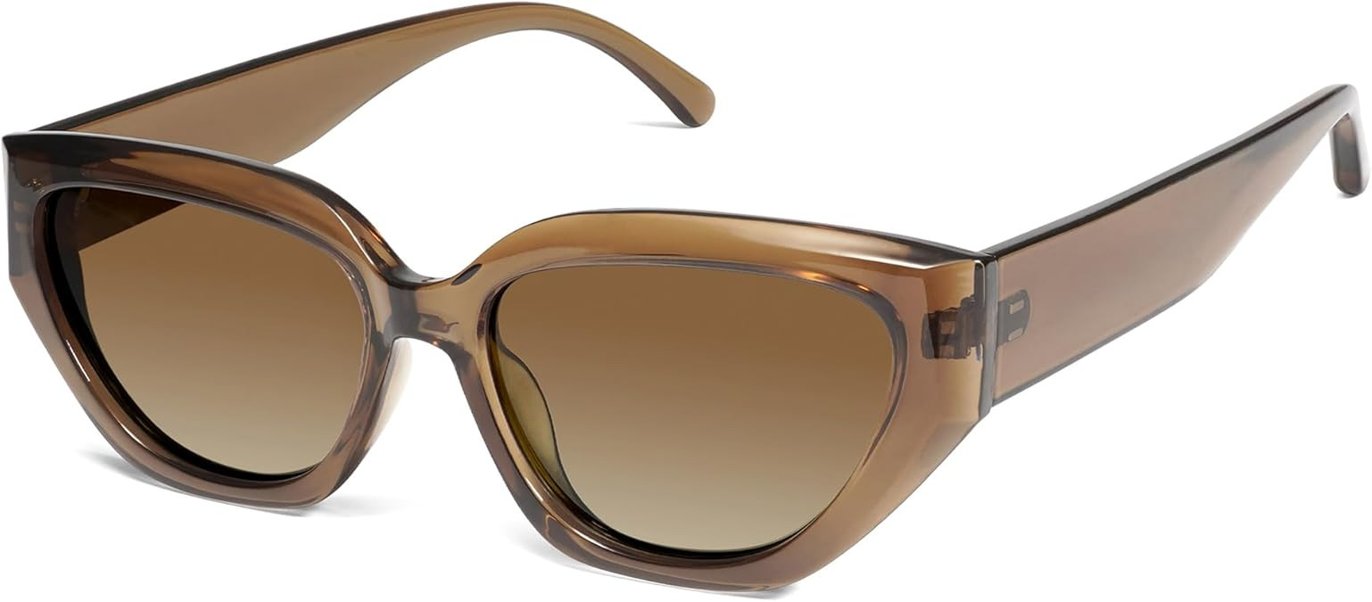 SOJOS Trendy Cute Cat Eye Polarized Sunglasses for Women Fashion Cateye Womens Sunnies SJ2237 | Amazon (US)