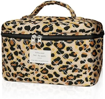 Gosect 1pc Large Makeup Bag, Cute Cosmetic Bag for Women Girls, Floral Coquette Aesthetic Toiletr... | Amazon (US)