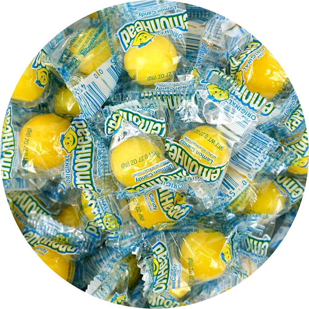 Lemonheads Candy, 3lb Bulk Bag (Approximately 235 pieces), Sour Hard Candy, Yellow Candy, Indvidu... | Amazon (US)