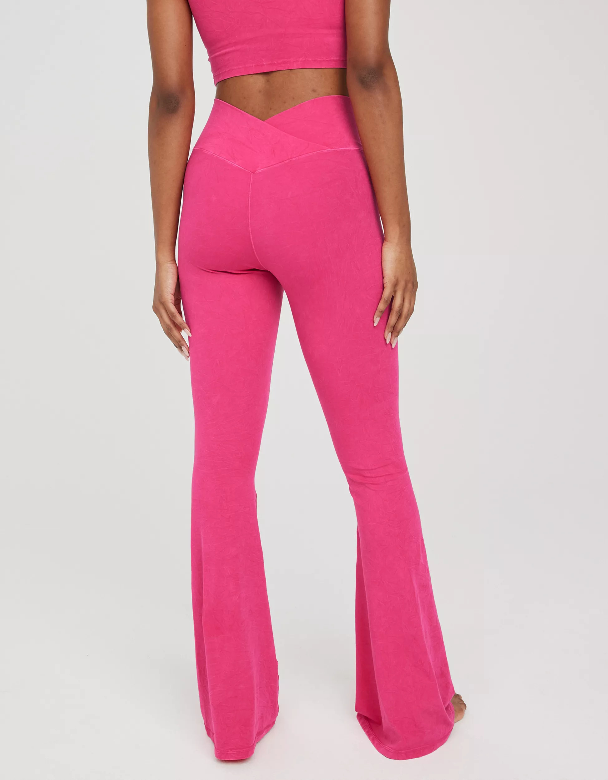 OFFLINE By Aerie Real Me Double Crossover Flare Legging | Aerie