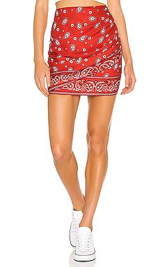 superdown Darby Mini Skirt in Red Bandana from Revolve.com | Revolve Clothing (Global)