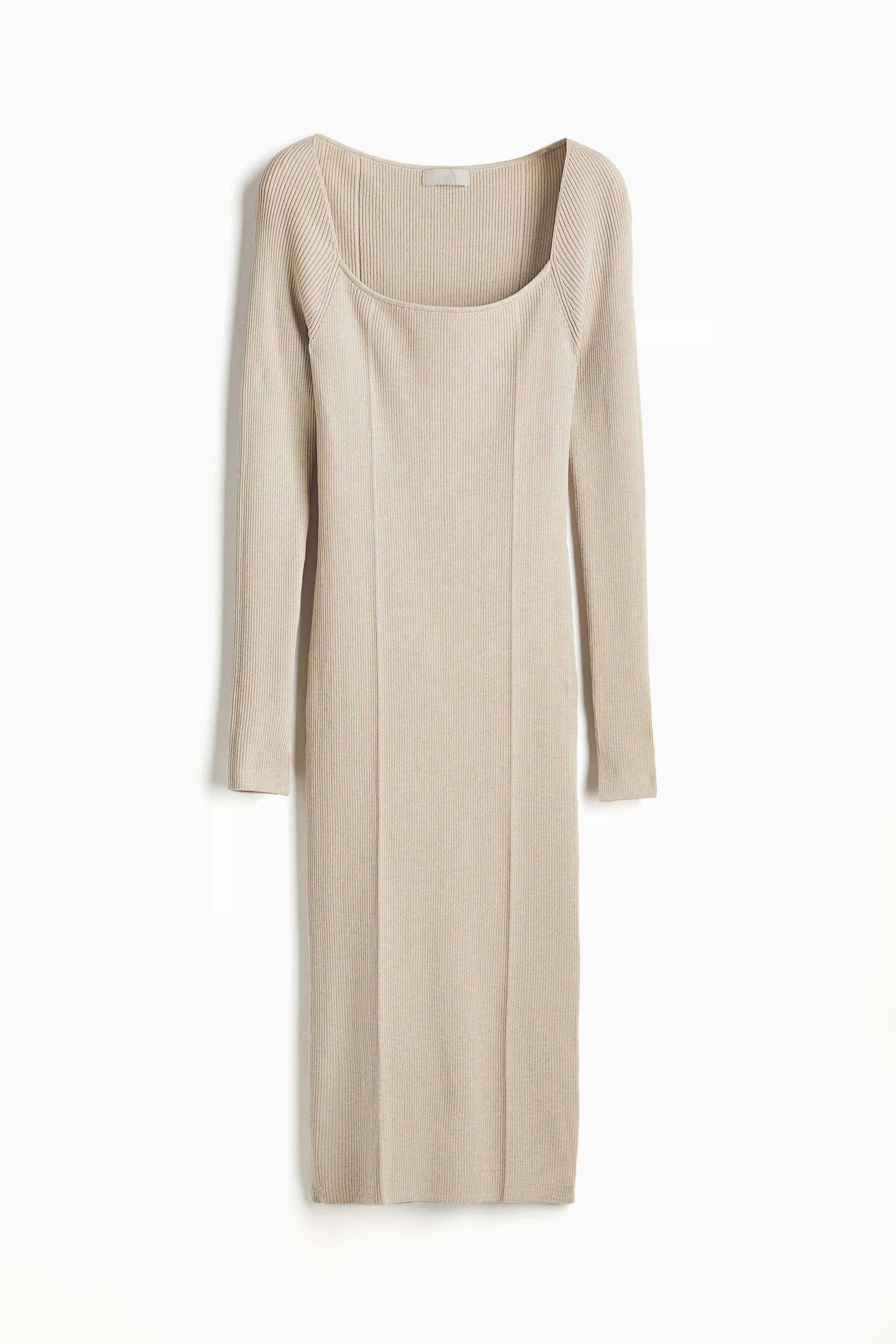 Square-neck rib-knit dress | H&M (UK, MY, IN, SG, PH, TW, HK)