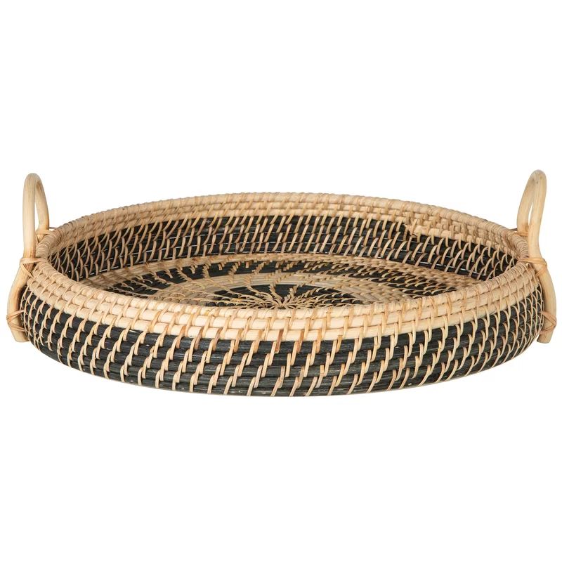 Alejandro Round Rattan Breakfast Serving Tray | Wayfair North America