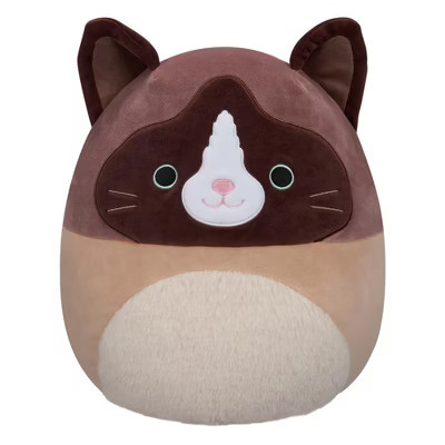 Squishmallows 12 Inch Plush | Woodward the Brown and Tan Snowshoe Cat | Target
