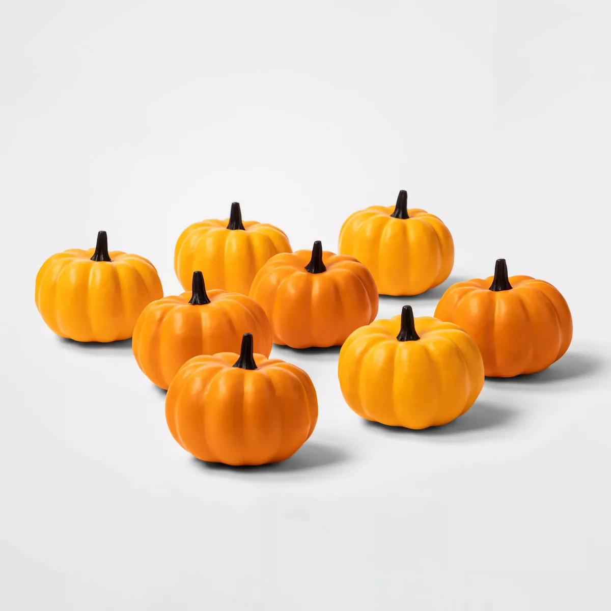 8ct Painted Pumpkins Orange Halloween Decorative Sculpture Set - Hyde & EEK! Boutique™ | Target