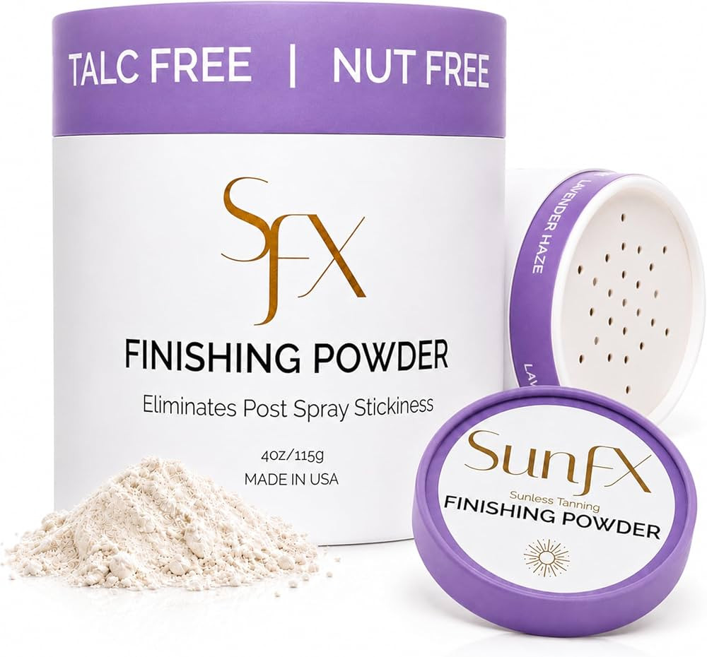 SunFX Setting Powder - Post Spray Tan Finishing Veil, Sunless Tanning Dusting Powder, Translucent... | Amazon (US)