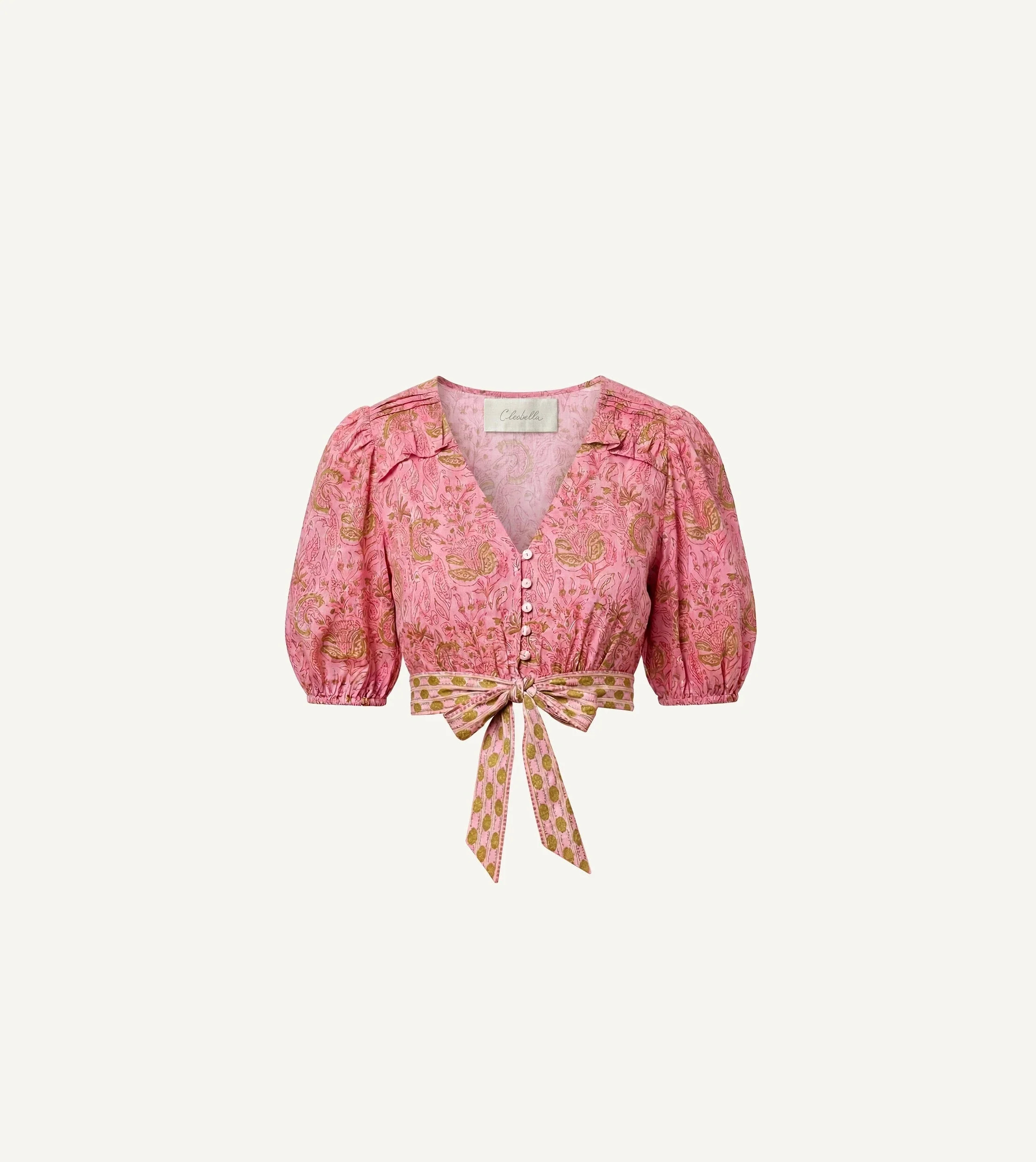 Amina Top | Wildflower Prism Pink | Cleobella