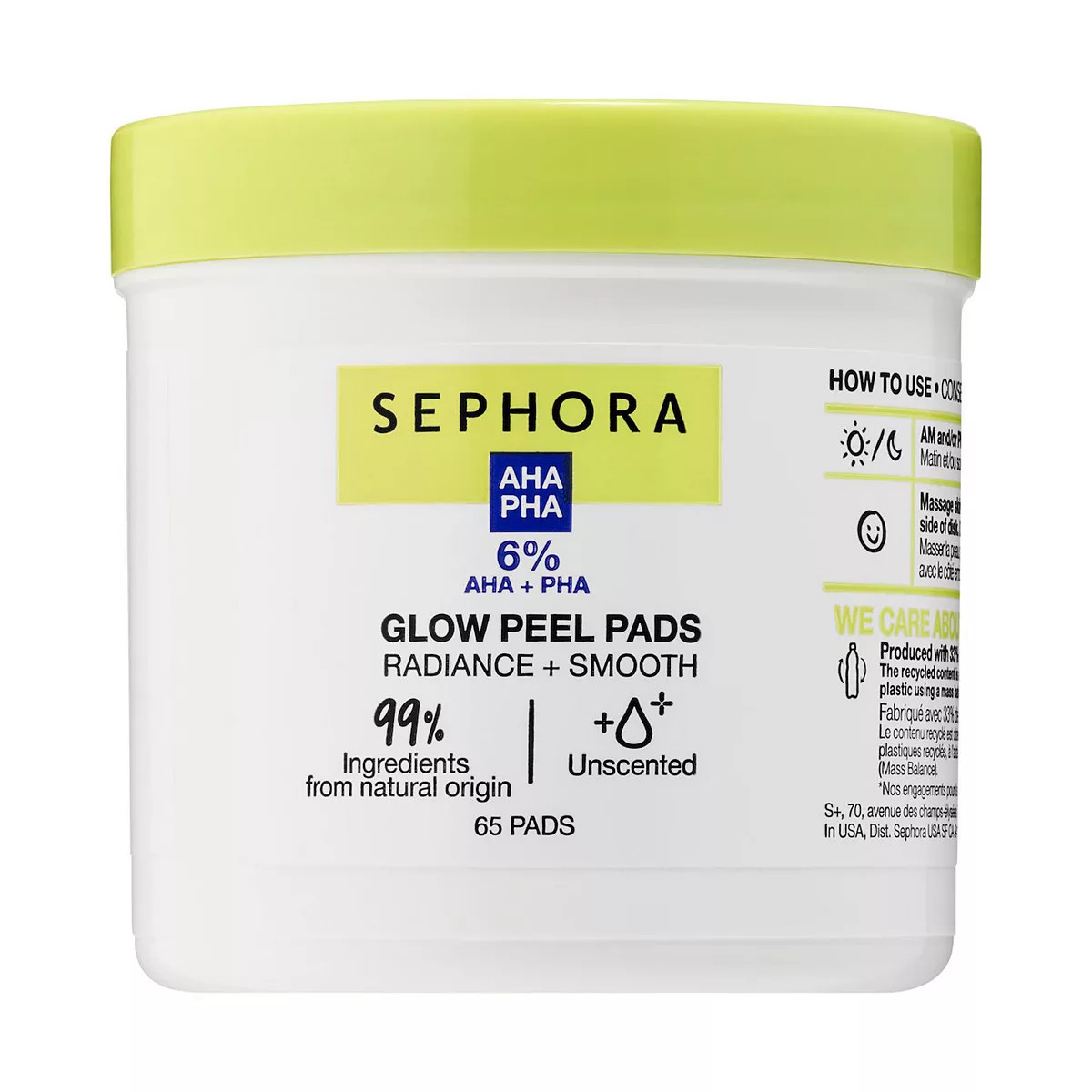 SEPHORA COLLECTION Glow Peel Pads with AHA + PHA | Kohl's