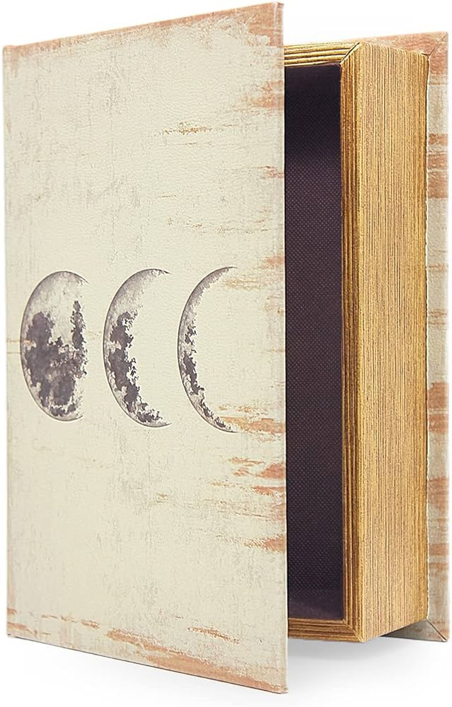 PACOLO Decorative Book Boxes, Faux Wood with Magnetic cover Storage for Hidden Jewelry, Money, an... | Amazon (US)