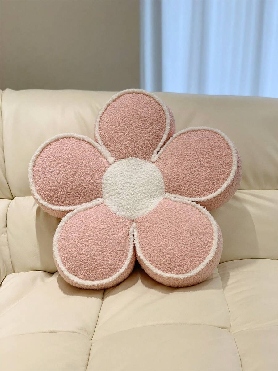 1pc Teddy Cloth 3d Flower Shaped Stuffed Pillow With Filling | SHEIN