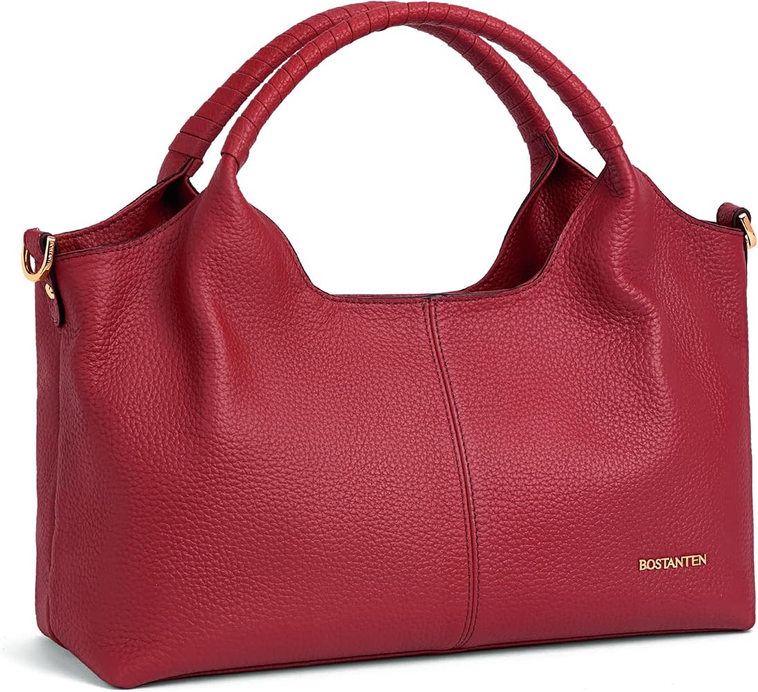 BOSTANTEN Genuine Leather Purses for Women Designer Handbags Crossbody Shoulder Bags Top Handle S... | Amazon (US)