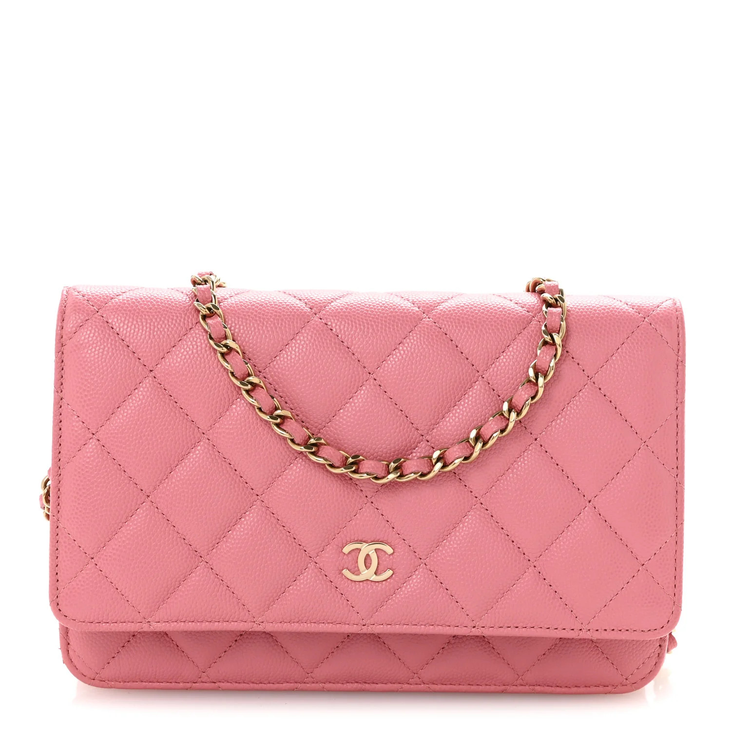 Chanel Caviar Quilted Wallet on Chain WOC Pink 1883255 | FASHIONPHILE (US)