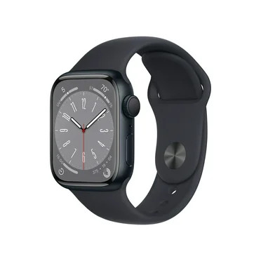 Apple Watch Series 8 GPS 45mm Midnight Aluminum Case with Midnight Sport Band - M/L | Walmart (US)
