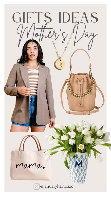 Mother’s Day gift ideas, gift idea for her, linen blazer, bucket bag, vase, canvas tote bag, initial necklace 

#LTKGiftGuide #LTKfamily #LTKstyletip