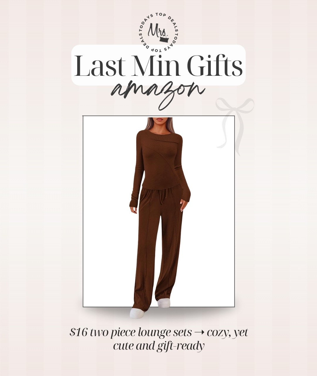 $16 two piece lounge set promo at checkout!! Cozy and cute and a great gift idea 🎁

#LTKSaleAlert #LTKGiftGuide #LTKFindsUnder50