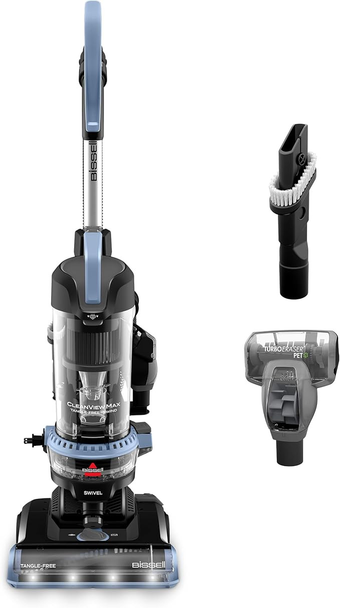 Bissell CleanView Max Tangle-Free Rewind Pet Hair Vacuum with LED Headlights, Tangle-Free Brush R... | Amazon (US)