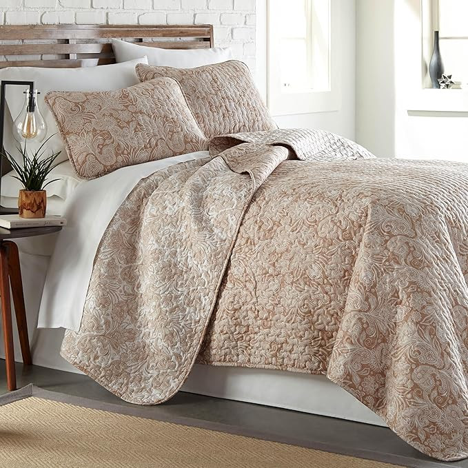 Southshore Fine Living, Inc. Paisley Quilt Set, Coverlet Bedspread 3-Piece Bohemian Bedding Set w... | Amazon (US)