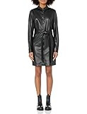 The Drop Women's Sam Vegan Leather Shirtdress | Amazon (US)