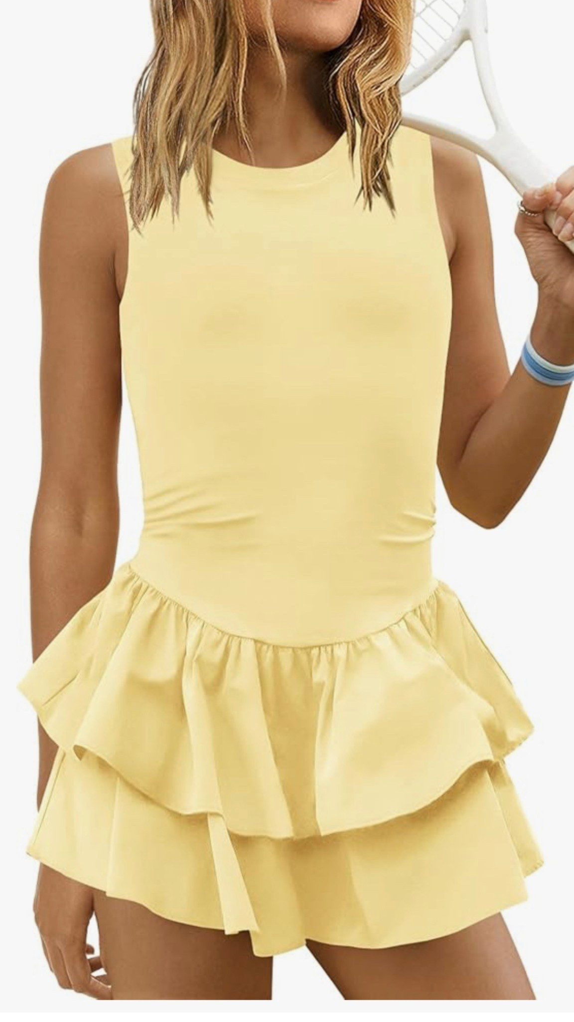 Yellow athletic dress for the win!!! 

#LTKootd #LTKfitnessgoals #LTKActive